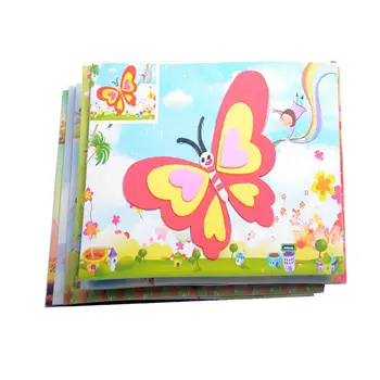 

10 designs DIY 3D Foam Stickers Cartoon EVA Foam Sticker Puzzle Series Kids Multi-patterns Movable Puzzle Educational Craft Toy