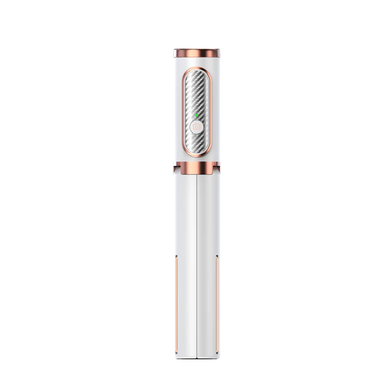 White Bluetooth селфи палка портативный ручной умный Штатив для телефона, фотокамеры с беспроводным пультом дистанционного управления для iPhone samsung huawei Android - Цвет: White