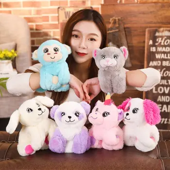 

Cute Cartoon Animal Bracelet Plush Toy Doll Unicorn Shiba Inu Monkey Persian Cat Doll Children'S Holiday Gift