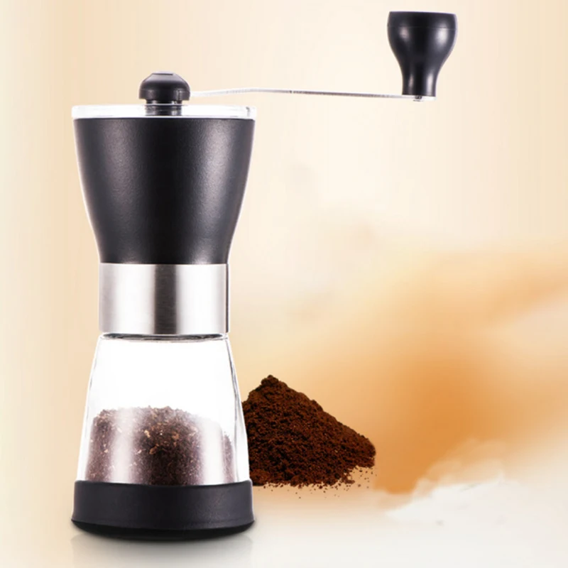 

Manual Coffee Grinder Maker Home Kitchen Mini Hand Coffee Bean Grinding Tool Silver Coffee Grinder Mini Stainless Steel Hand