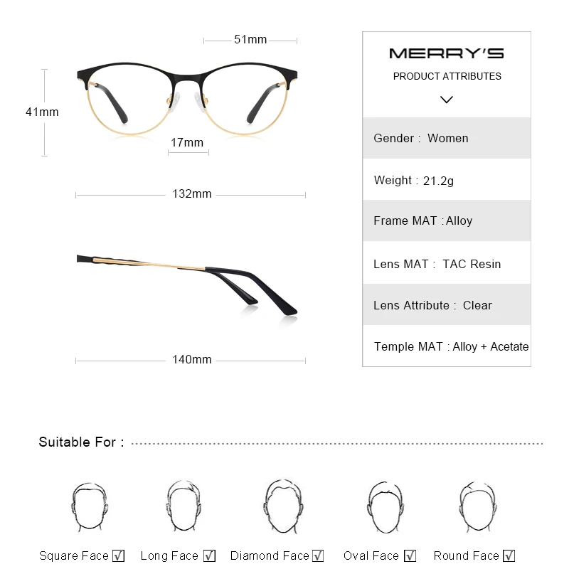 Cena MERRYS DESIGN kobiety Retro oprawki do okularów kocie oczy moda damska trendy okulary krótkowzroczność okulary optyczne S2103