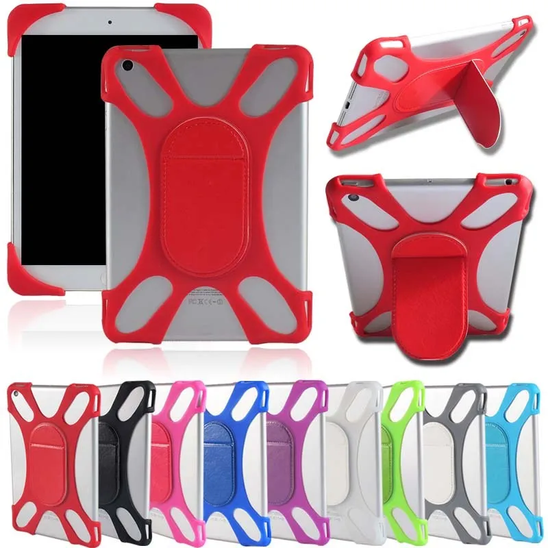 

KK&LL For Apple iPad Mini 1 2 3 4 5 - Tablet Rubber Shockproof Silicone Stand Cover Case + Stylus