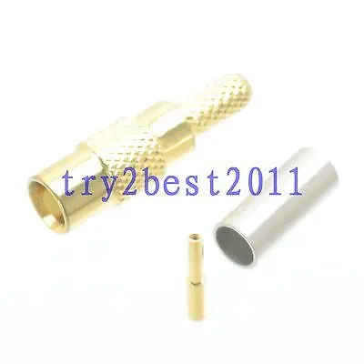 

DHL/EMS 100 pcs Connector MCX jack pin crimp RG174 RG316 LMR100 RF COAXIAL Straight -C1