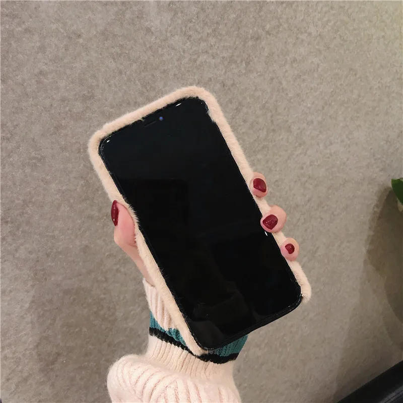 Милый чехол с объемной вышивкой для iPhone XS Max XR X 11 Pro, чехол из ТПУ, Пушистый Теплый чехол для iPhone 6, 6 S, 7, 8 Plus, мягкий чехол