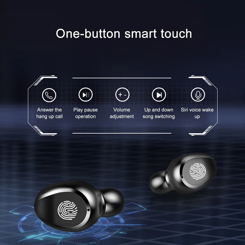 TWS Bluetooth 5,0 наушники F9 B5 8D стерео беспроводные Bluetooth наушники водонепроницаемые гарнитура наушники 2000 мАч Внешний аккумулятор