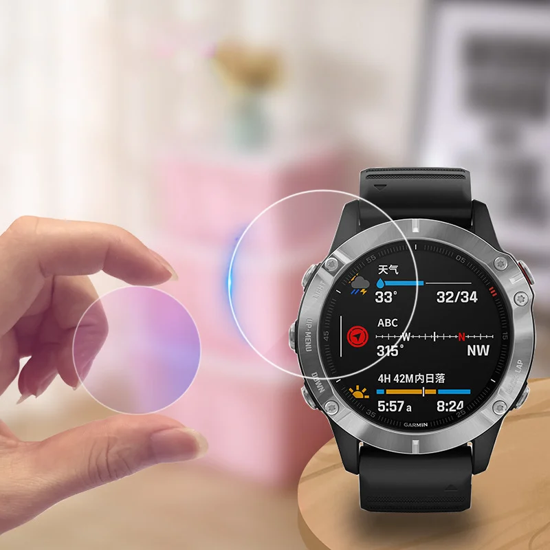 زجاج مقسى مضاد للسقوط للساعة ، غشاء واقي شفاف ، وا...