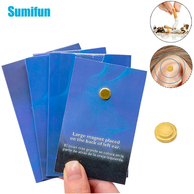 

Sumifun 8Pcs Stop Smok Magnet Quit Smoking Acupressure Patch Not Cigarettes No Smoking Cessation Smoker Health Care Therapy