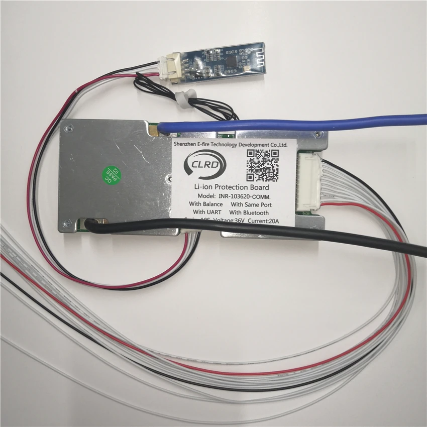 10s 36v 20A 30A 40A 50A 60A литий-ионный умный bms с модулем bluetooth bms с коммуникационная плата интерфейса UART порт