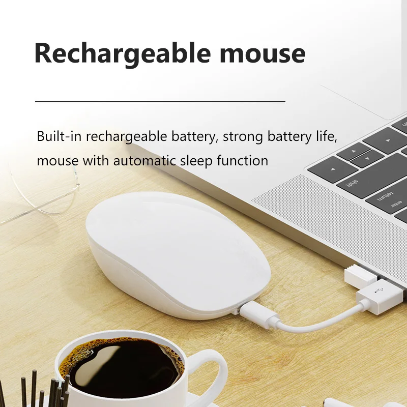 1600 dpi беспроводная мышь Милая USB Бесшумная игровая мышь для Macbook lenovo Asus Dell hp Ноутбук Настольная перезаряжаемая компьютерная мышь