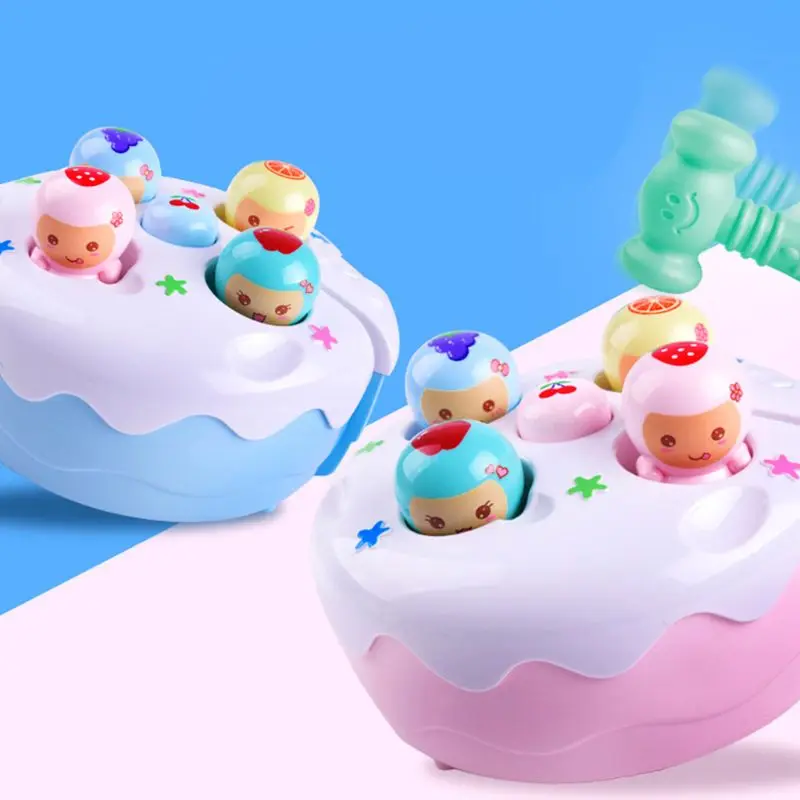 Детская головоломка электрическая игрушка стук хомяк Мультфильм Дети Раннее Образование игрушки