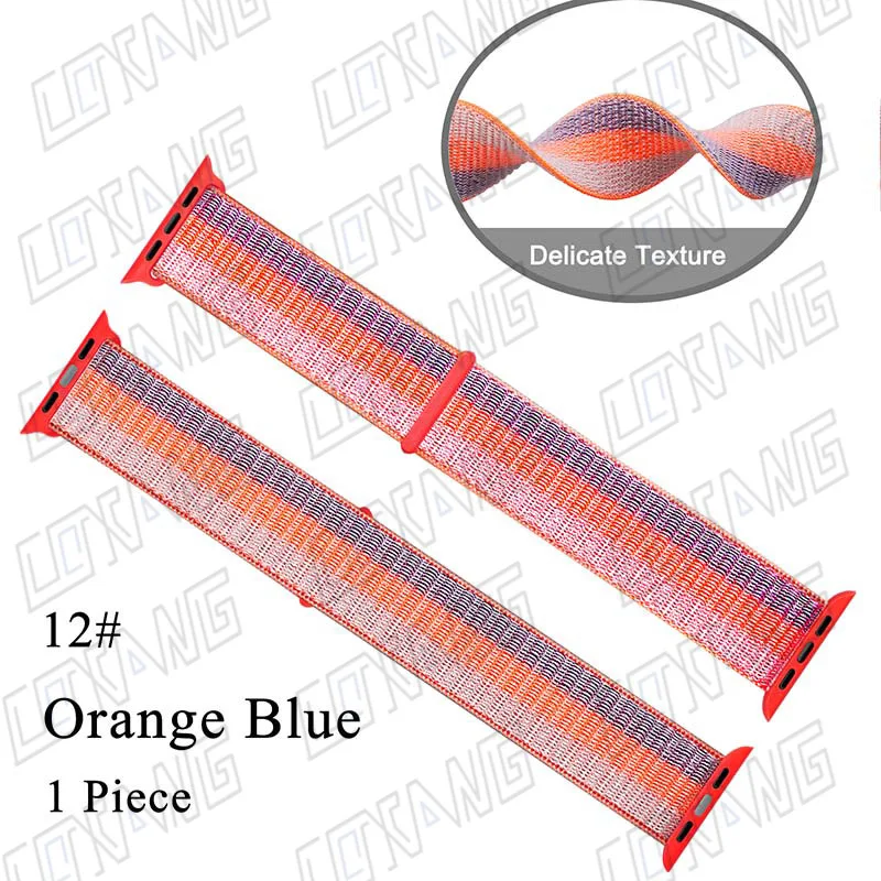 Браслет для IWO 8 IWO 9 IWO 8 Plus - Цвет: 12 Orange Blue