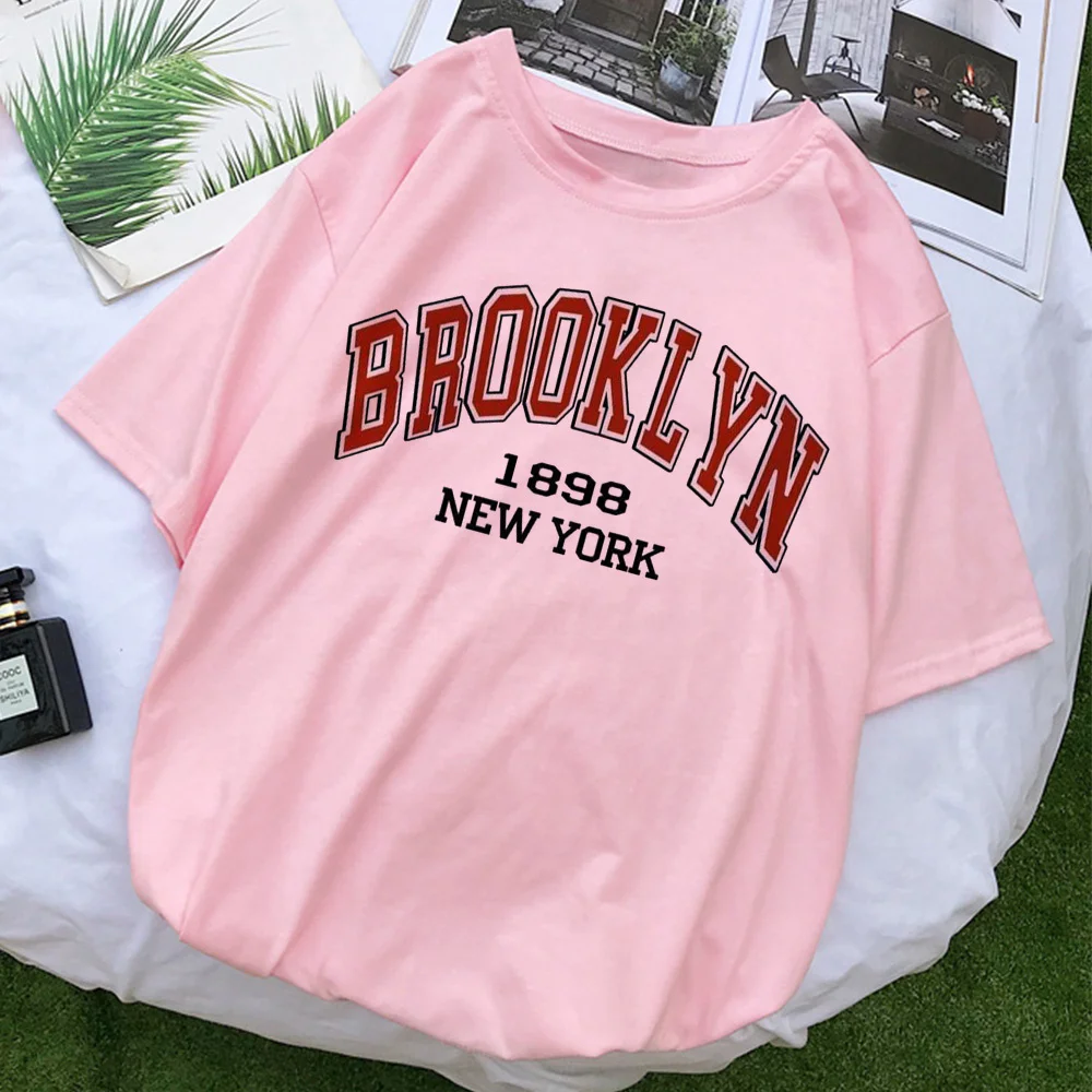 BROOKLYN-1898-NEW-YORK-Printing-Women-s-Tee-Shirts-Summer-Vintage ...
