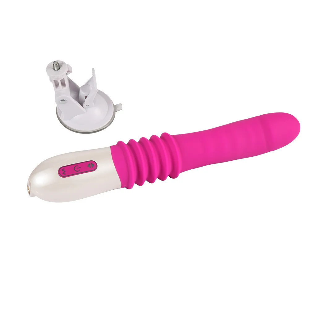 Cheap  Thick Dildo Automatic Pulling and Inserting Retractable Penis Vibrating Stick Female Masturbation A