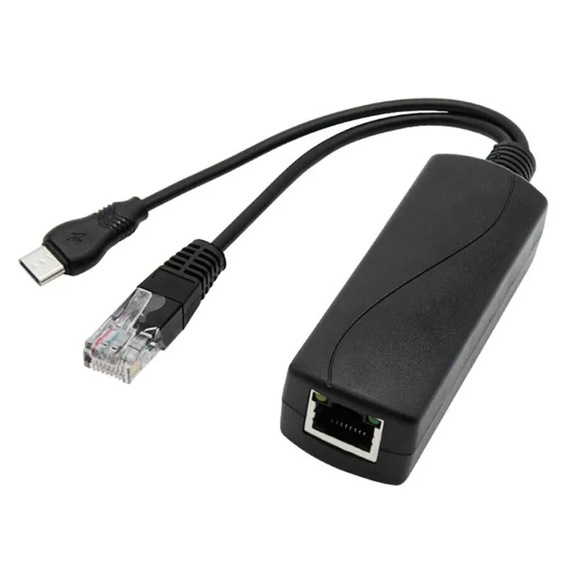 48V POE Splitter 5V USB Tpye-C Power Over Ethernet To Active RJ45 Female for Raspberry Pi | Безопасность и защита