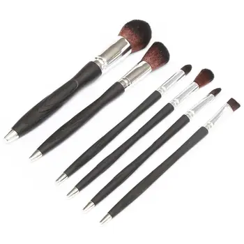 

6Pcs Black Makeup Brushes Set Eye Shadow Powder Foundation Brush For Makeup Best Blending Concealer Cosmetic Tools