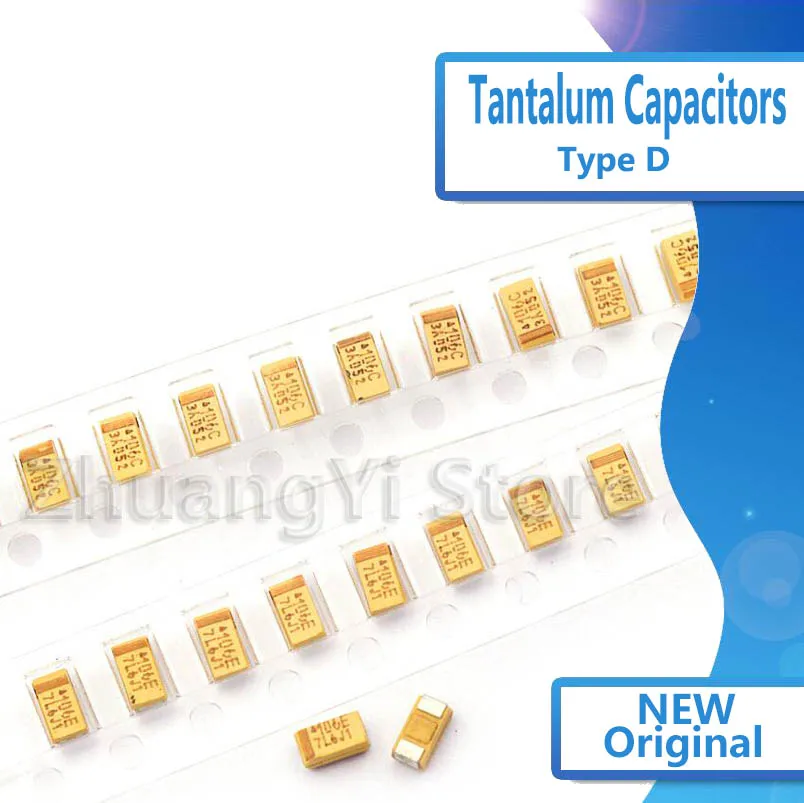 10 шт. Танталовый конденсатор типа D 2 5 V 4V 6V 6 3 10V 16V 25V 35V 50V 4 7/6 8/10/15/22/33/47 мкФ