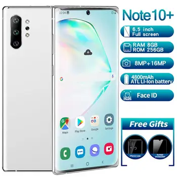 

2020 Note10 6.4 Inches Android 10 System Full Screen Ultrabook 8G + 256G Fingerprint Unlocking Facial Recognition 4G Network