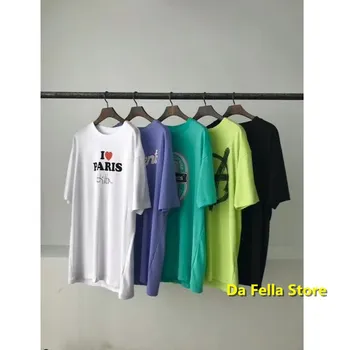 

Oversize Vetements T-shirt 2020 Men Women VETEMENTS T-shirts Colors Style VTM Tracking Tee Anarchy Paris Mark VTM Tops