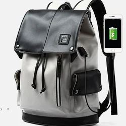 High quality backpack men's waterproof travel bag 15.6-inch computer bag Korean backpack junior high school student school bag