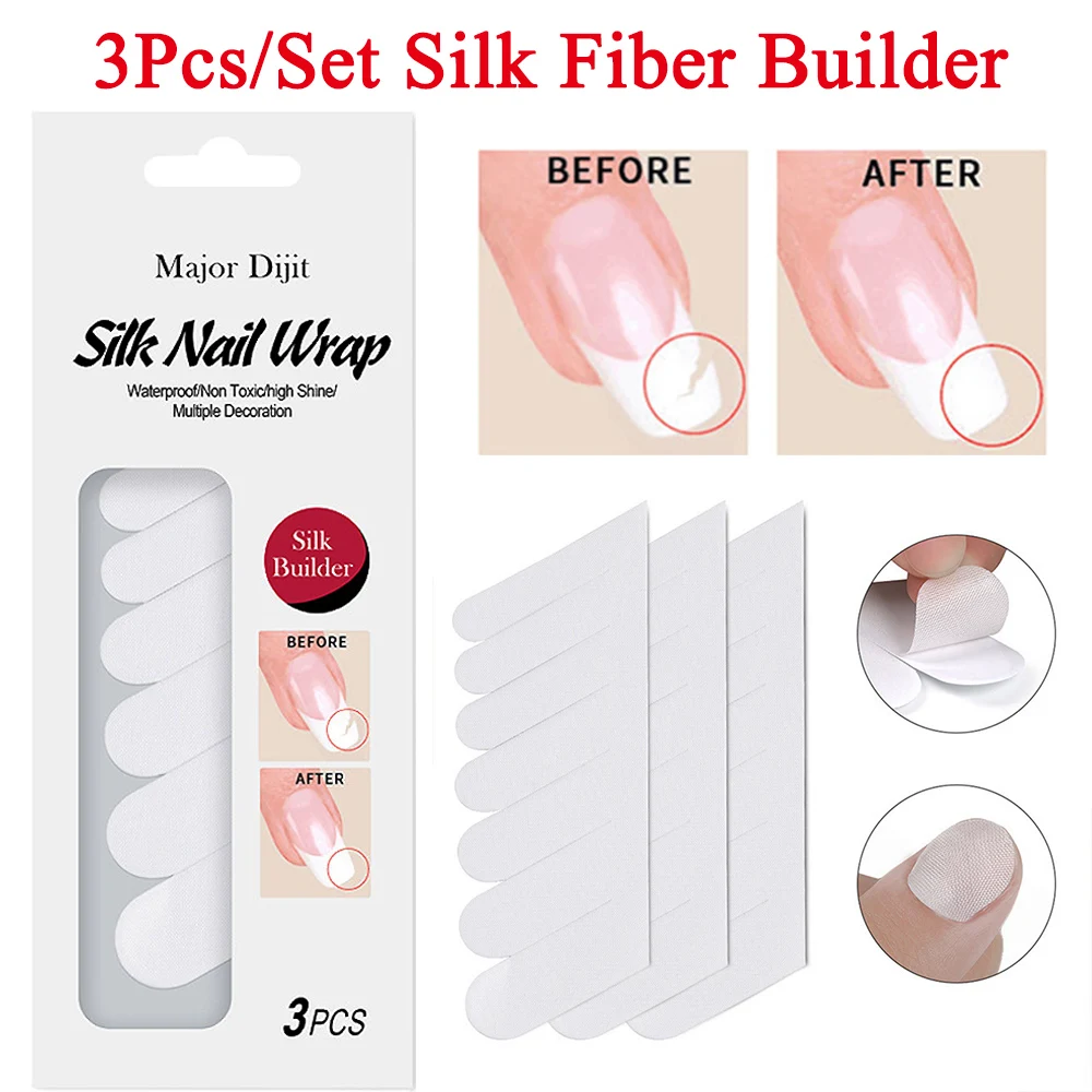 New Silk Fiber Builder Wrap Nail For Art UV Gel Quick Extension Form White Non-Woven Silks Tip DIY Salon Manicure Tool | Красота и