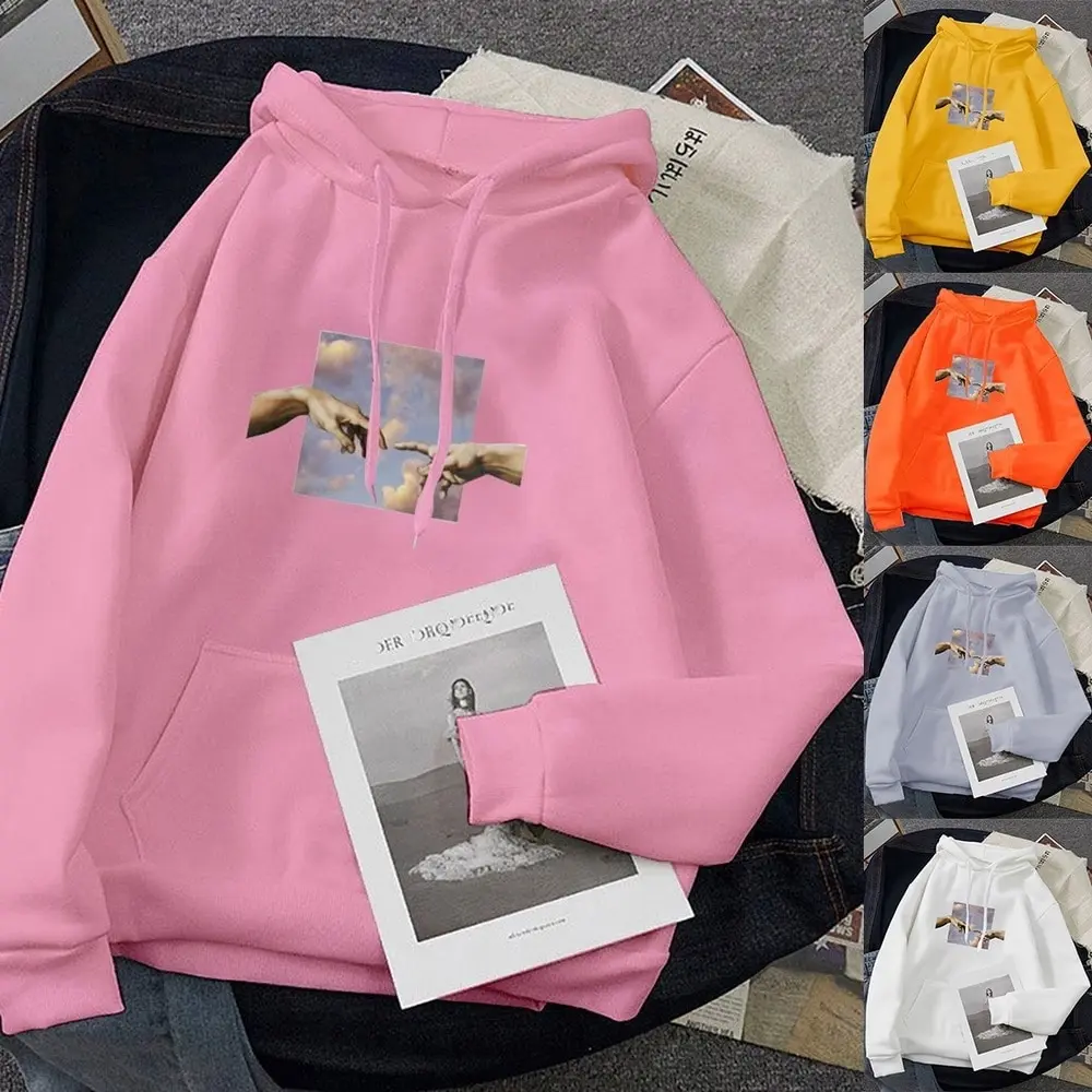 

Fashion Women's Hoodies Sweatshirts Plus Size Ladies Autumn Winter Casual Long Sleeve Hooded Anime Pullover Sweatshirt Tops