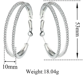 

UXN331 Glitter Earring 925 Sterling Silver Zirconia stone Female Engagement Jewelry