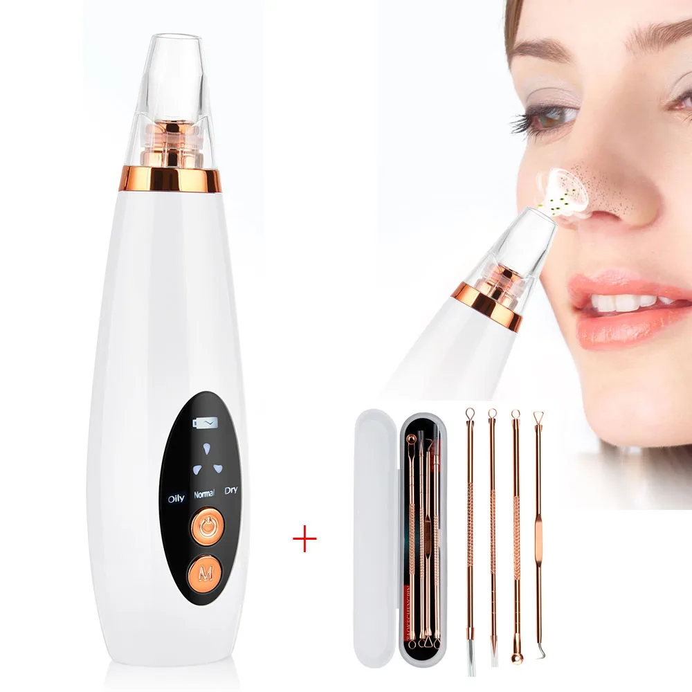 

Electric Blackhead Remover Vacuum Cleaner Pore Blackhead Deep Cleansing Skin Care Machine Facial Beauty Tool with Acne Needle