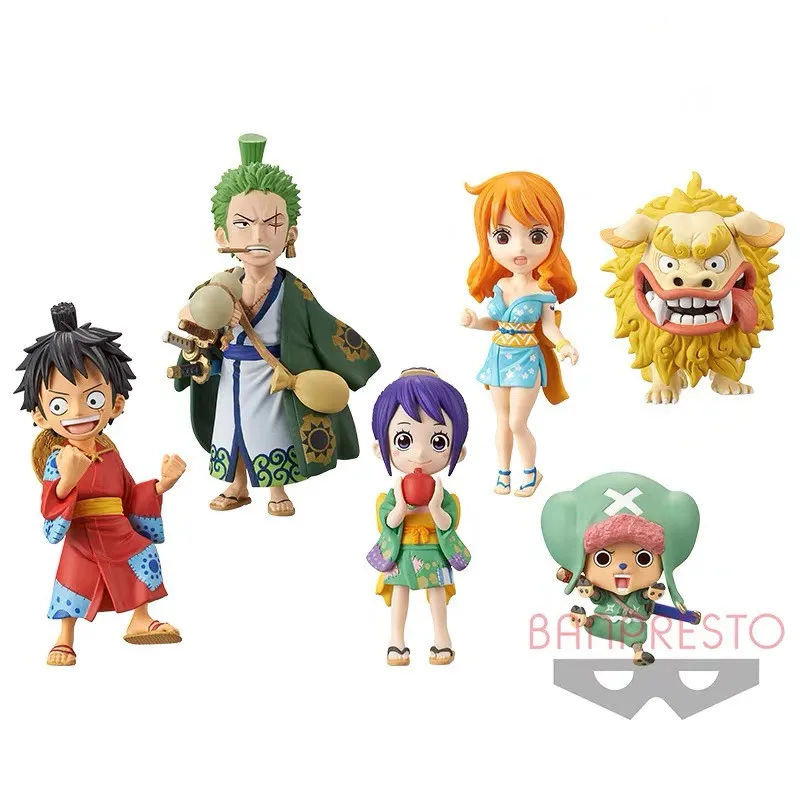 

In Stock Banpresto One Piece WaNo Kuni WCF vol.1 Luffy Roronoa Zoro Nami Tony Chopper PVC action figure model Figurals Dolls