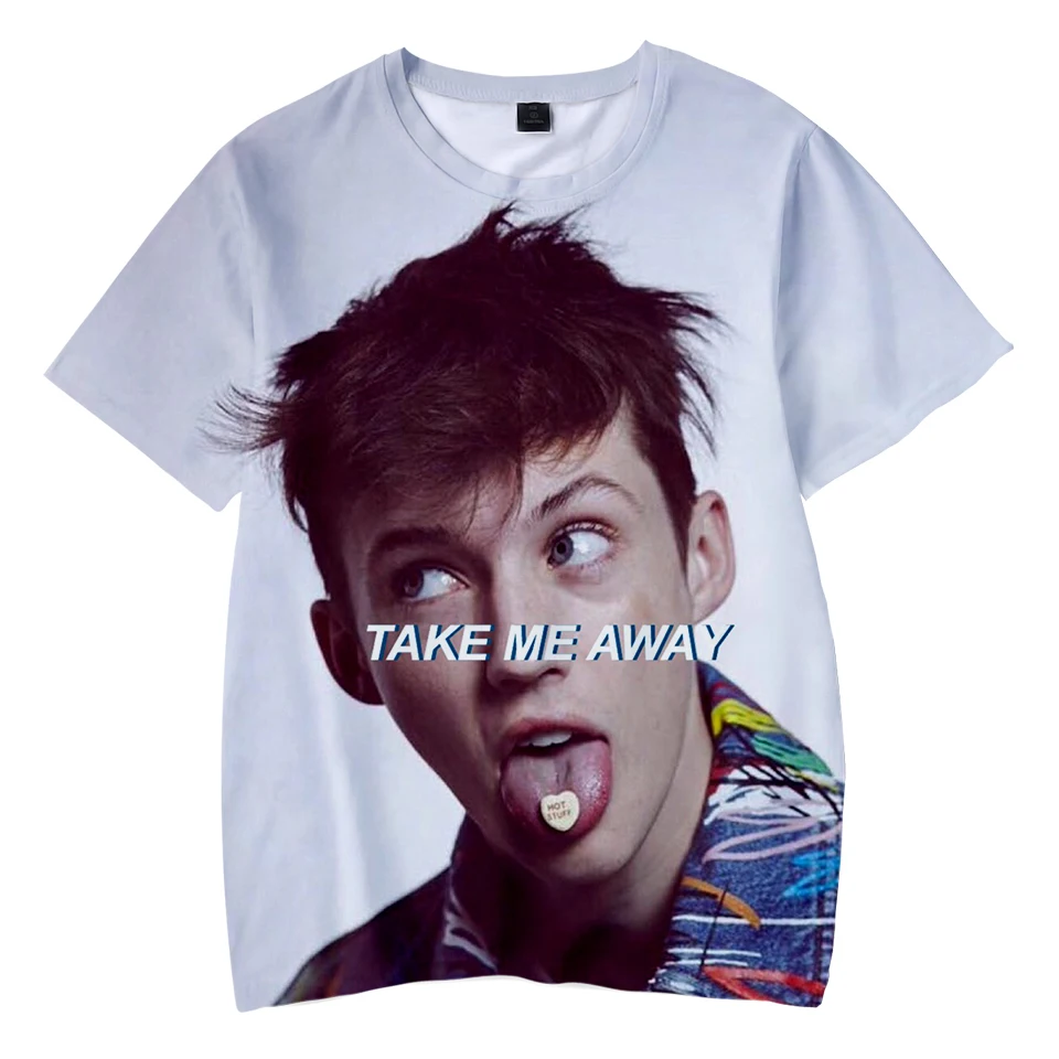 Повседневные детские летние футболки в европейском стиле с 3D принтом Тройе Сиван