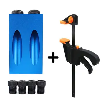 

15pcs Pocket Hole Jig Kit Practical Classic Delicate Texture Durable Wood Drilling Hole Drill Guide Locator for Carpentry