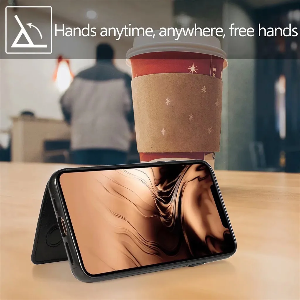 Защитный чехол-кошелек для IPhone 11 Pro 5,8 дюймов, чехол с подставкой, роскошный держатель для карт чехол