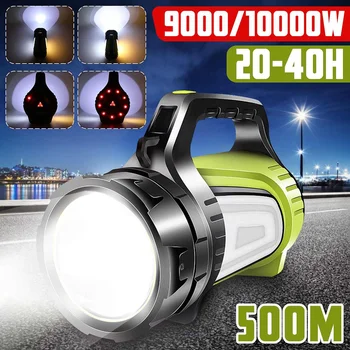 

LED Super Bright Outdoor Handheld Portable USB Rechargeable Flashlight Torch Searchlight Multi-function Long Shots Work Light