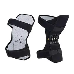 Genouillères respirantes et antidérapantes de soutien articulaire, 1 pièce, rehausseur de genou, soulagement de la douleur, pour la puissance du genou, stabilisateur de Force à ressort, protection des jambes 