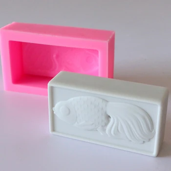 

Fish Shaped Soap Mold Silicone mould DIY Tool Handmade soap molds