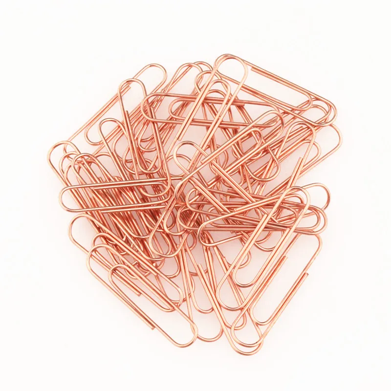 Rose gold Notebook Bookmark binder Paperclips Accessories Paper Clips Binding Office Stationary Supplies paper clips binder clips book clips mini bookmark
