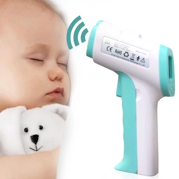 

Non Contact Infrared Thermometer Forehead Temperature Second Accurate Reading Thermometer Digital Three-color Fever Alert