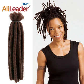 

Alileader cheap Braid Extension Hair short Synthetic Crochet Dreadlocks Hair Extensions Children Can Use Kanekalon Braiding Hair