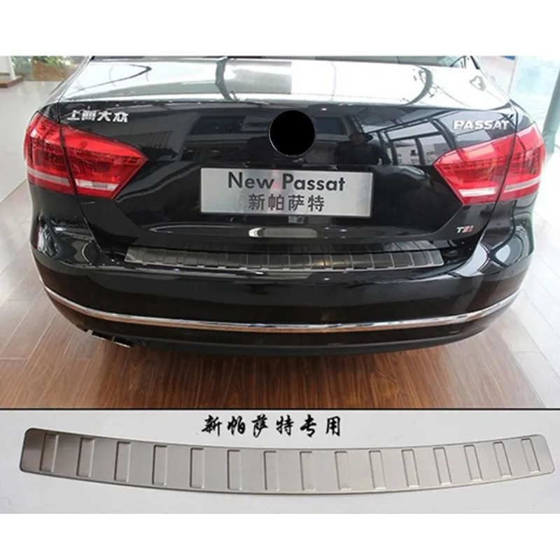 High quality Car styling rear Sill Car bumper Protector stainless steel styling for 2011- VW Passat B7 Sedan