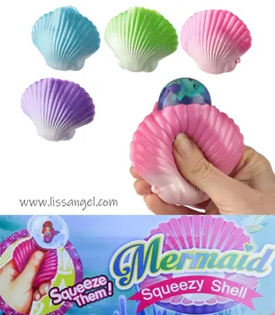 

Sea Shell Squishy with Mermaid Inside