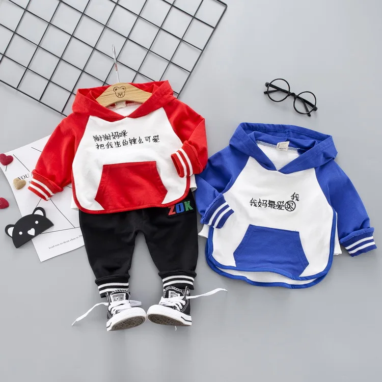 

Childrenswear Clothes Baby-And-a-Half-Year-Old Infant Kids 5-6-7-8-9 Month 0-1 -2-3 Spring Clothing Solid Color Long Sleeve Love