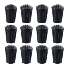 12 шт. треккинговые палки советы протекторы для путешествий на открытом воздухе кемпинг походный полюс Замена гибкий Совет аксессуары