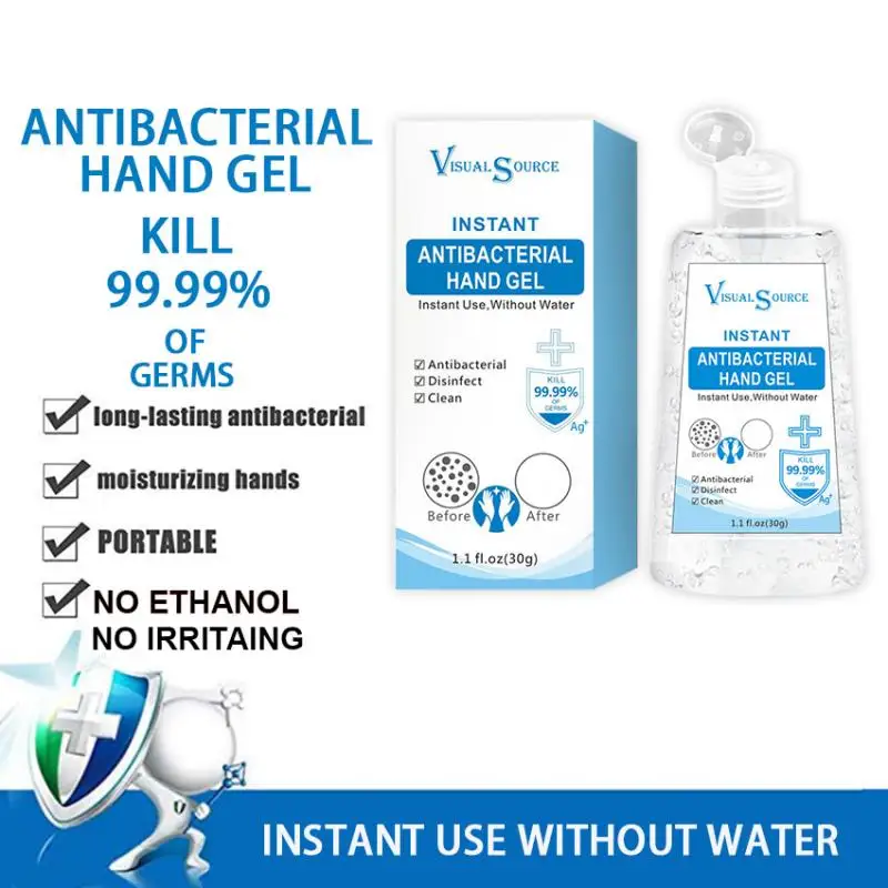 10pcs Antibacterial Hand Sanitizer Gel Active Nano Silver Ion Safely Cleaning Disinfection Gel Quick-dry No Water Required 30g 10pcs Antibacterial Hand Sanitizer Gel Active Nano Silver Ion Safely Cleaning Disinfection Gel Quick-dry No Water Required 30g