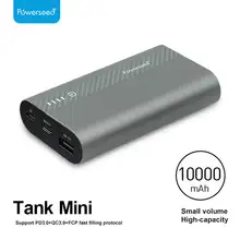Power seed 10000mAh QC3.0 power Bank Быстрая зарядка 3,0 Dual USB power bank портативное зарядное устройство для Xiaomi для huawei