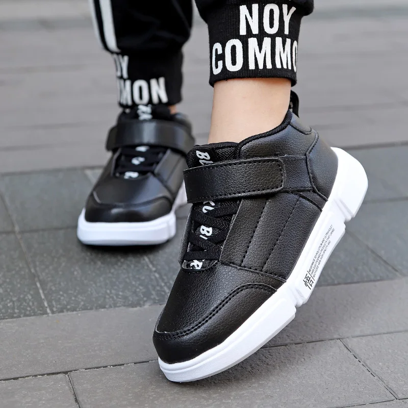 

2019 New Casual Kids Boys School Shoes Rubber Children Girl Walking Shoe White Shoes For Girls Fashion Young Boy Casual Sneaker