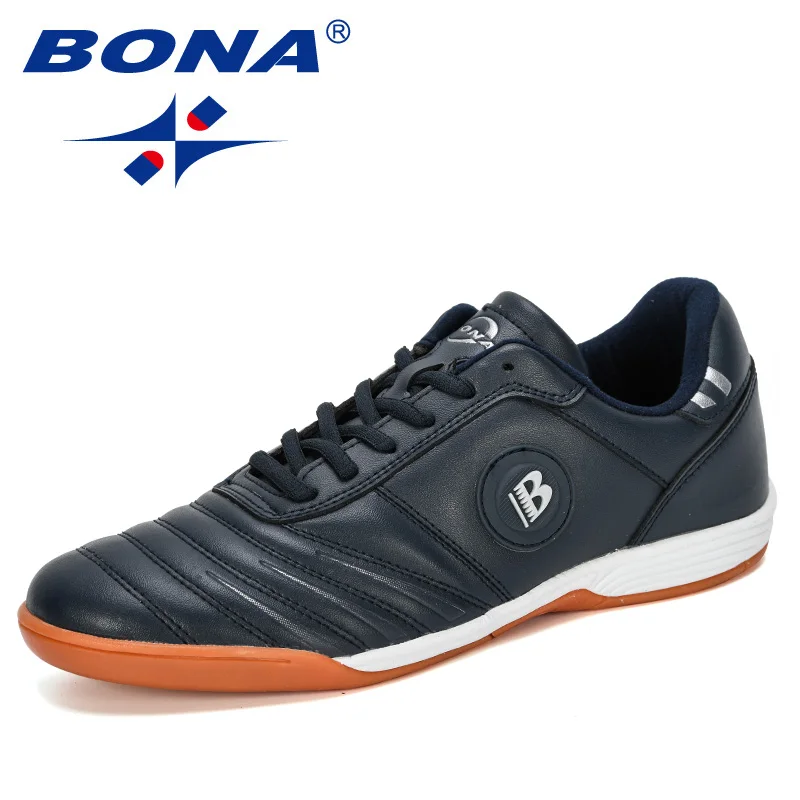 BONA New Designers Men's Outdoor Soccer Shoes Leather Football Boots Man Training Sports Sneakers Shoes Male Comfortable