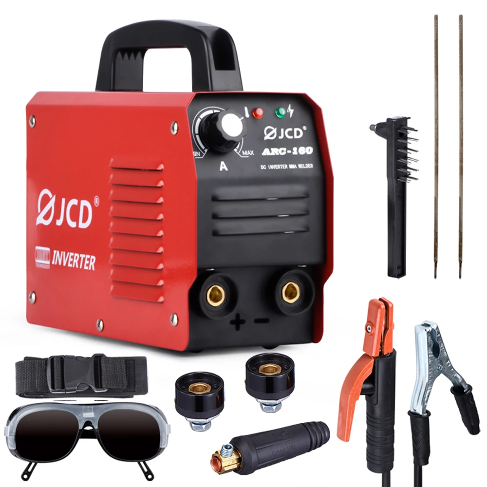 

JCD 220V Mig Welder 160A Arc Welder Smart IGBT MMA Stick DC Inverter with Digital LCD Display for Beginner Welding Machine