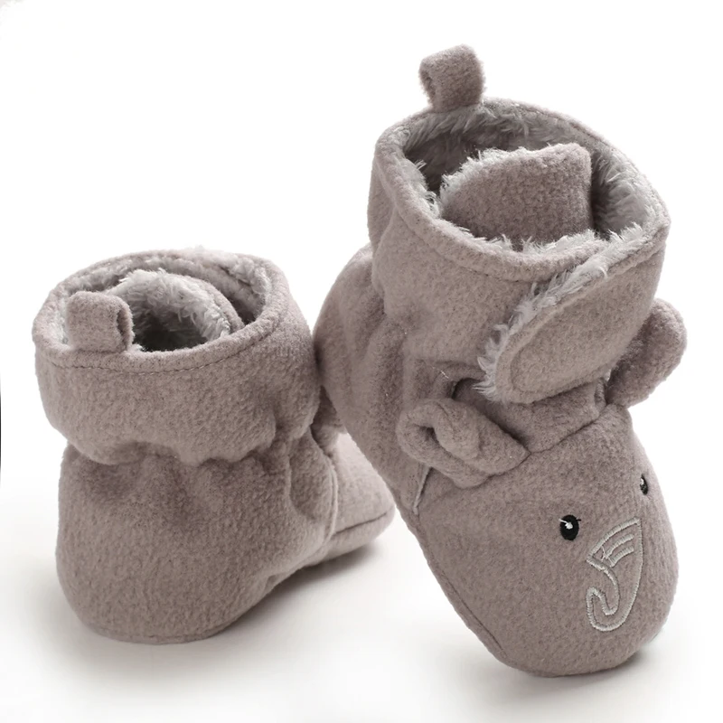 Детские зимние сапоги для младенцев, малышей, новорожденных, с милым рисунком медведя, обувь для мальчиков и девочек, теплые ботинки