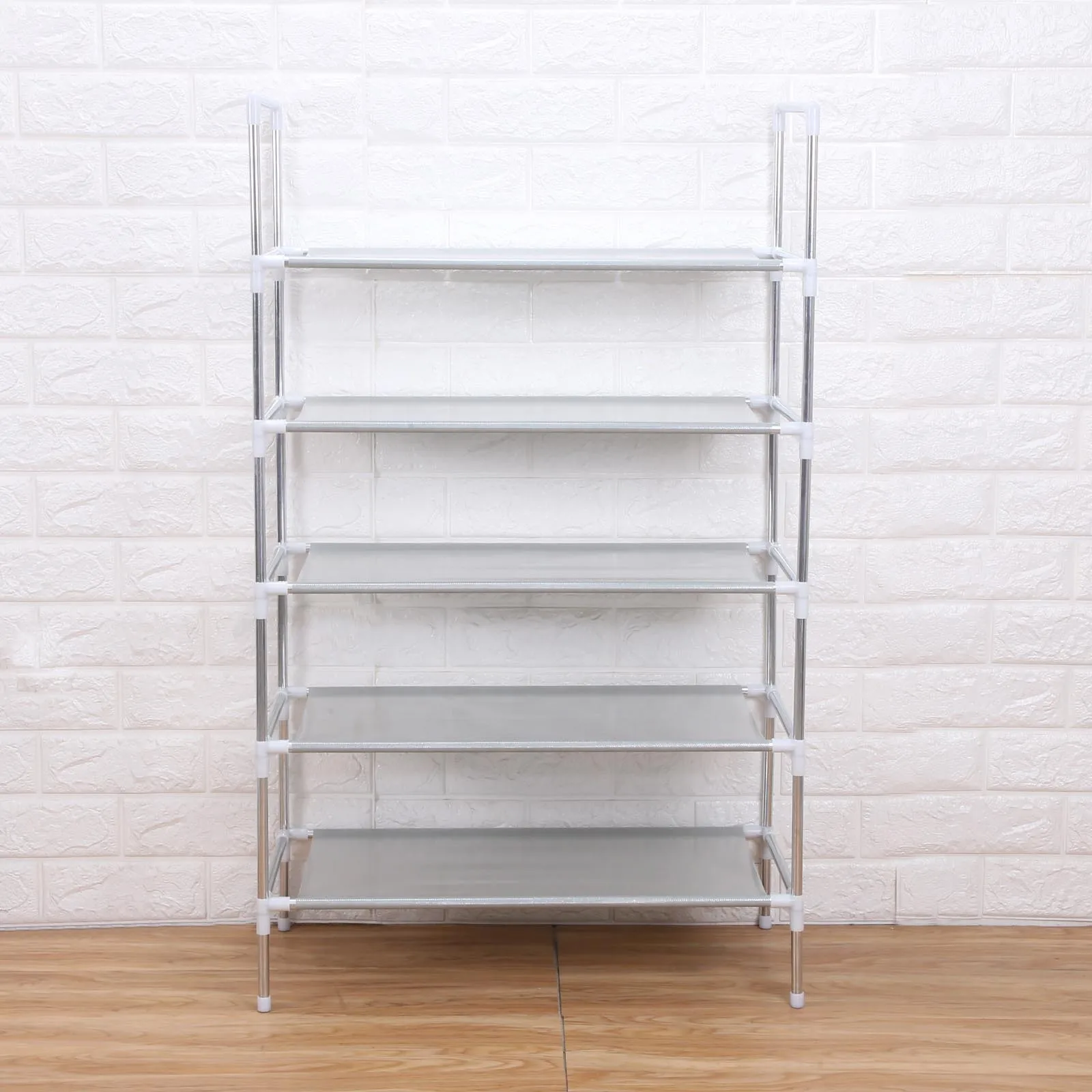 5 Layers white 3/4/5/6 Слои стоящий шкаф для обуви с поручень легко собрать для украшения обуви Полка для хранения дома прихожей Шкаф Организатор - Цвет: 5 Layers white