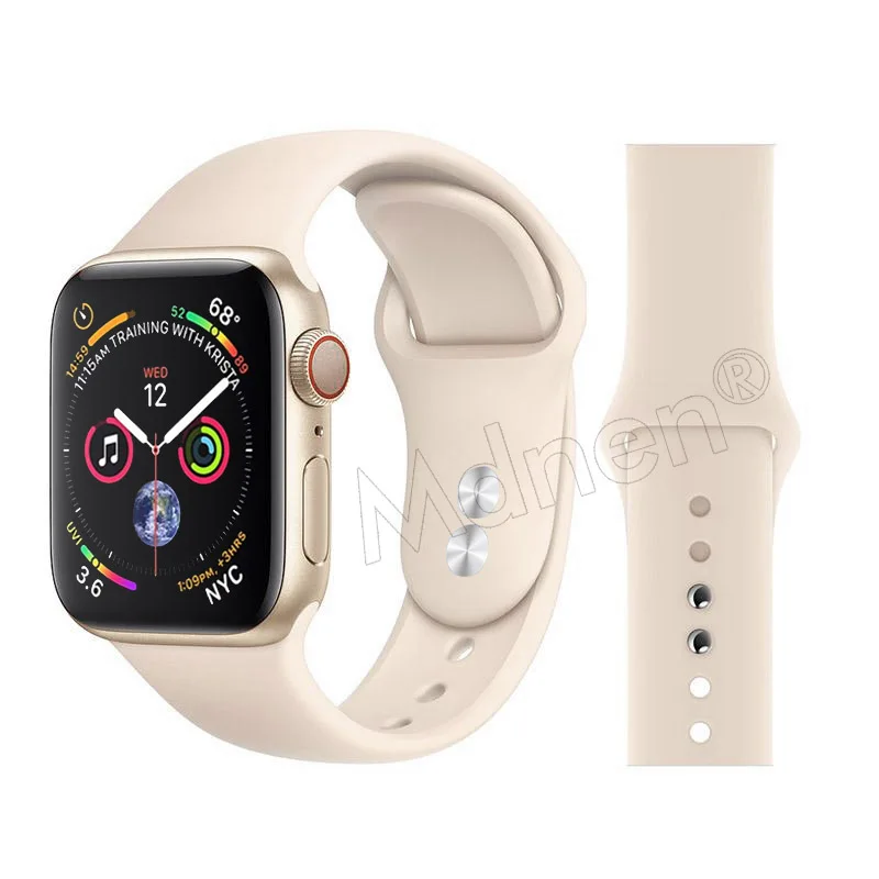 Силиконовый ремешок-петля для Apple Watch 42 мм 38 мм Iwatch 5 4 3 2 1 браслет с магнитной пряжкой