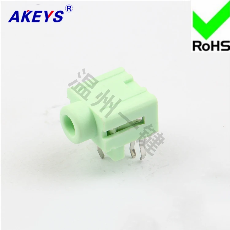 11 шт. PJ-317 Зеленый 3,5 гарнитура розетка 5-контактный обратный function-3.5MM гнездо мать розетка штепсельная розетка